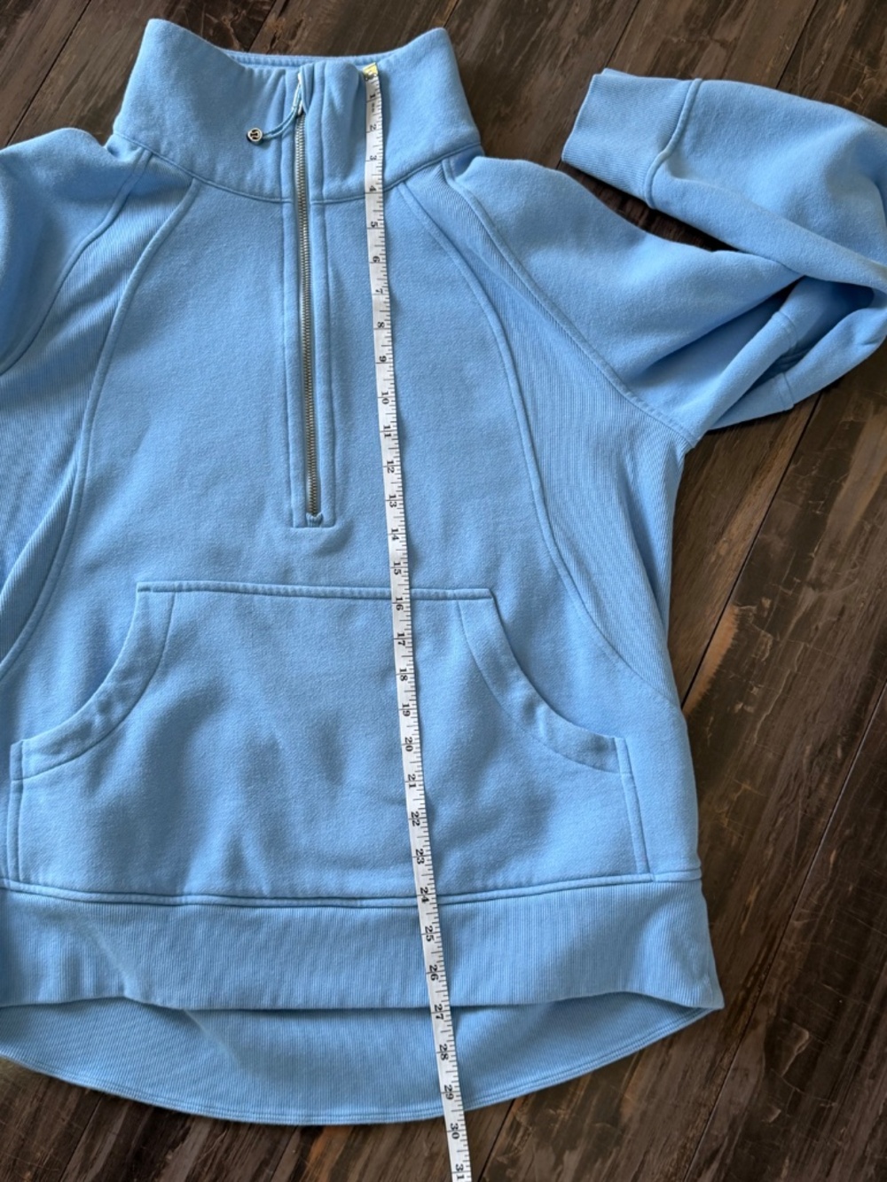Lululemon Scuba Oversized Sweatshirt Funnel Neck Half Zip Longer Length Sinatra - Picture 14 of 16